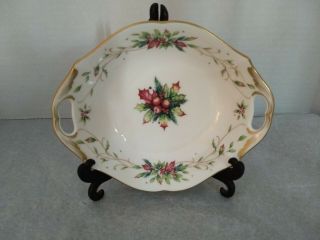 Fitz And Floyd Winter Holiday Classic Choices Christmas Serving Bowl/dish - Mm