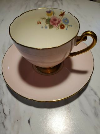 Shelley English Bone China Tea Cup And Saucer