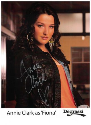 Annie Clark Signed Autographed 8 1/2 X 11 Photo Canadian Actress Degrassi Fiona