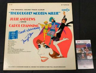 Channing/moore Hand Signed Thoroughly Modern Millie Vinyl Soundtrack Jsa/coa 1/2