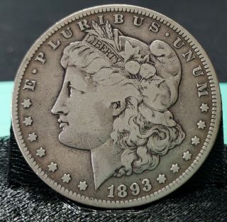 Early 1893 - Cc Morgan Silver $1 Dollar Ungraded Coin