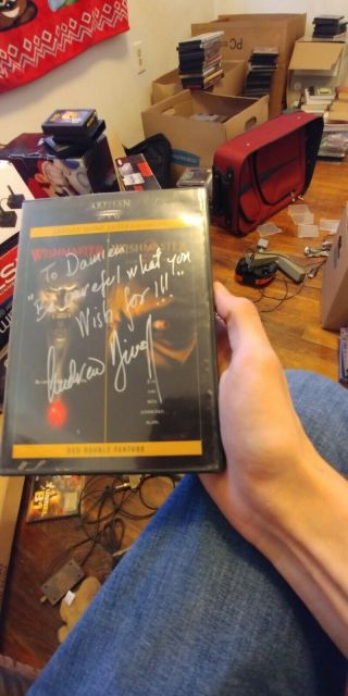 Wishmaster / Wm 2 Signed Evil Never Dies Dvd Andrew Divoff To Damien
