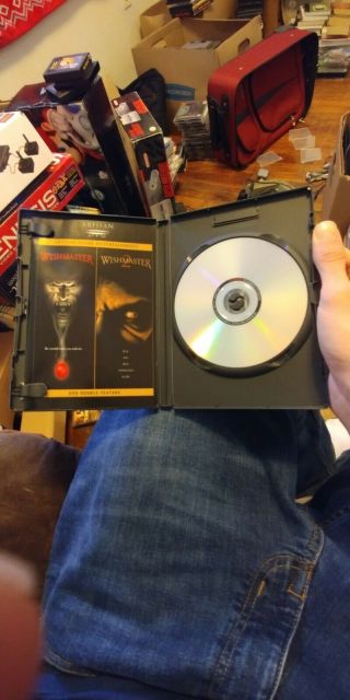 Wishmaster / WM 2 SIGNED Evil Never Dies DVD Andrew Divoff To Damien 2