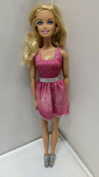 Mattel Barbie Jointed Doll With Outfit And Shoes