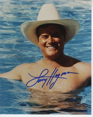 Larry Hagman - Actor: J.  R.  Ewing,  " Dallas " - Signed 8x10 Photograph