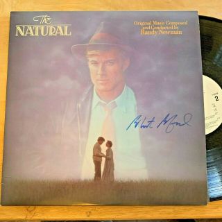 Robert Redford Autographed " The Natural " 1981 Motion Picture Soundtrack Record