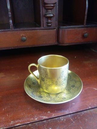 Arabia Of Finland Gilda Demitasse Cup And Saucer