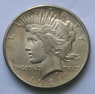 1921 Peace Silver Dollar Xf Au Details Key Date
