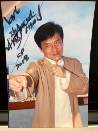 Jackie Chan Autograph - Not Reprints 100 Authentic Hk Celebrity Legend