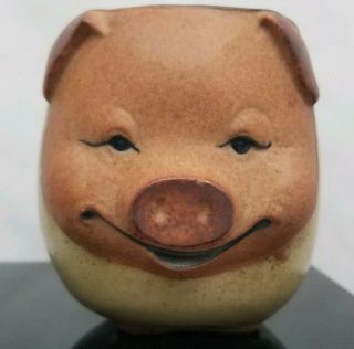 Cute Stoneware Pottery Piggy Mug Pig Face Mug 2