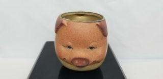 Cute Stoneware Pottery Piggy Mug Pig Face Mug 3