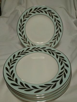 6 Vera Wang By Wedgwood " Sable Duchesse " 8 " Accent Salad Plates