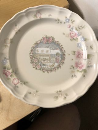 Set Of 4 Pfaltzgraff Tea Rose Holiday Dinner Plate 1865077