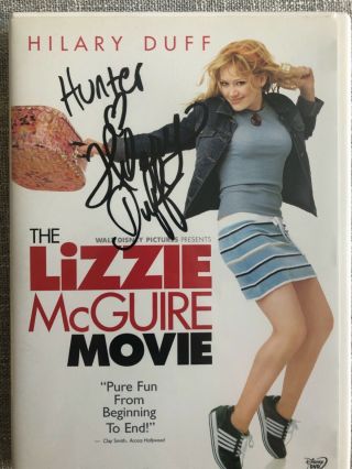 Hilary Duff SIGNED Lizzie McGuire DVD Movie Authentic Autograph 2