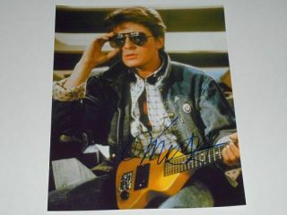 Michael J.  Fox 8x10 Signed Photo Autographed - " Future "