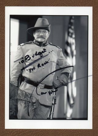 Signed Photo Of Robin Williams As Teddy Roosevelt In Night At The Museum 2006