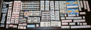 Vintage Postage Stamp Lot W/ $62 Fv - Planes Trains & Automobiles & Space