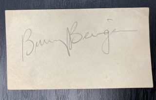 Bunny Berrigan Vintage Signed Page 1939 Trumpet Player Jazz