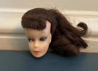 Barbie Clone 1960’s Eegee Miss Babette Doll Head Only Brunette