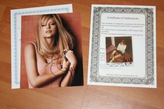 Taylor Swift Photograph Signed 8 X 10 & Polariod Signed 2 Each Has