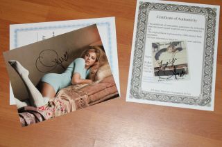 Taylor Swift Photograph Signed 8 X 10 & Polariod Signed 4 Each Has