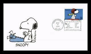 Us Cover Snoopy Peanuts Comic Strip Fdc Snoopy At Typewriter Fleetwood Cachet