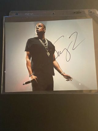 Jay - Z (greatest Rapper Ever) Hand Signed 8x10 Photo W/coa