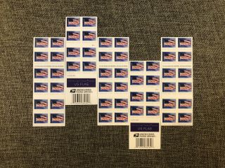 100 Usps Foreve Stamps 2018 Us Flag Usps Forever Postage Stamps 20 X 5 Booklets