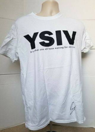 Logic Rapper Real Hand Signed Medium Sized T - Shirt Autographed Ysiv