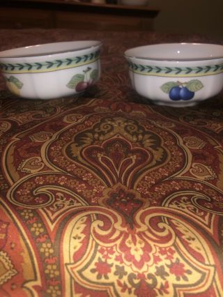 (2) Villeroy & Boch French Garden Fleurence 4 5/8 " Coupe Cereal Bowls