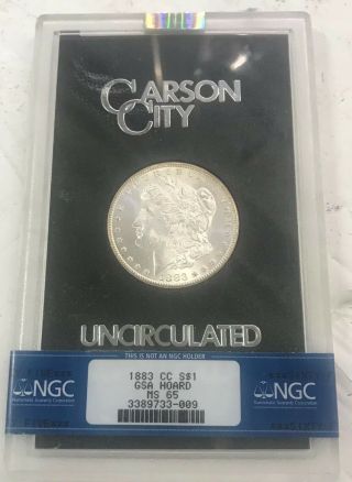1883 - Cc $1 Ngc Ms65 Morgan Silver Dollar Carson City Uncirculated
