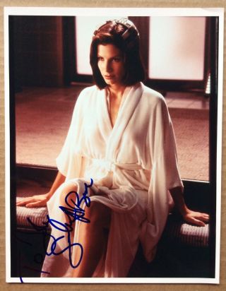 Sandra Bullock Autographed Photo; 8” X 10” Color; Personalized