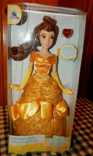Disney Princess Belle (beauty And The Beast) Classic Doll With Ring