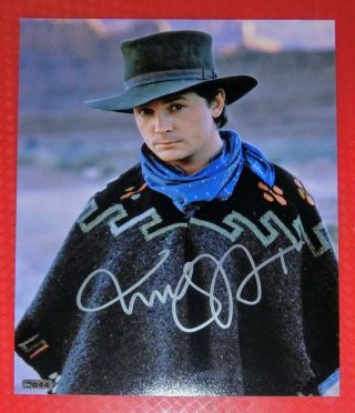 Michael J.  Fox Signed Autographed Photo 8 X 10 W/holo Back To The Future