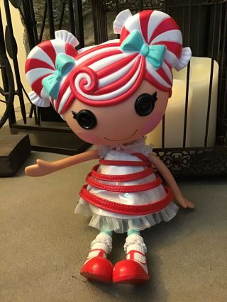 2012 Lalaloopsy Red Stripe Peppermint Candy 12” Doll - E Stripes