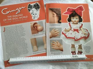16 Page Doll History Article And Photos Ginger The Darling Of The World