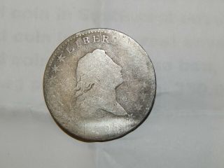 1795 Bust Half Dollar 2 Leaves Silver