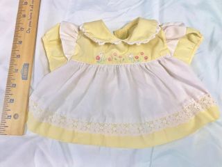 1972 1973 Dress For Ideal Baby Crissy Chrissy Grow Hair Lifesize 24 " Doll Yellow