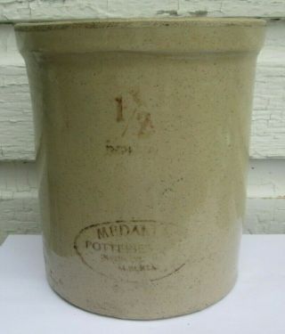 Vintage Medalta Potteries 1/2 Gallon Crock Medicine Hat Alberta