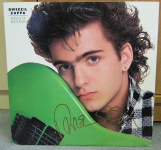 Dweezil Zappa - Signed Having A Bad Day Lp Cover