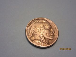 The Key Date 1913 - S Type 2 Buffalo Nickel With Almost A Full Horn On This Rare