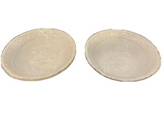 2 Vietri Bellezza White Stone Cereal Bowls