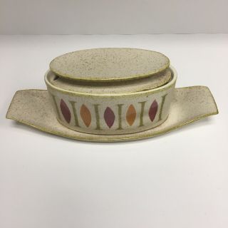 Red Wing Pepe Pattern Gravy Bowl With Lid