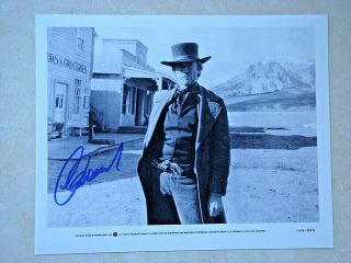 Clint Eastwood / Signed 8x10 Celebrity Photo /