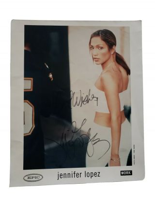 Jennifer Lopez 2000s - Autograph Signed 8 " X10 " Photo Us Singer Actress