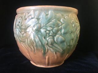 Nelson Mccoy Acorns And Oak Leaves Planter Jardiniere Pot Arts And Crafts