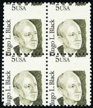 2172,  Nh 5¢ Misperfed Error Block Of 4 Stamps - Stuart Katz