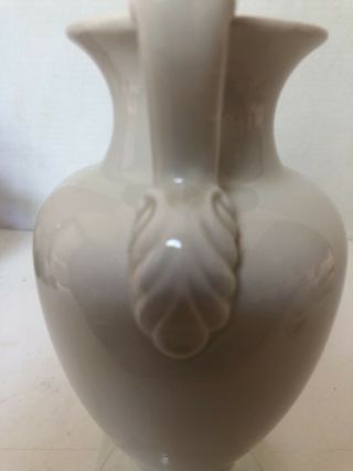 The Trenton Potteries Whita Porcelain Two Handle 8” Trophy Vase Jersey 3