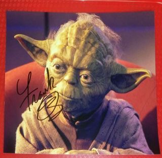 Frank Oz Hand Signed Autographed Photo 8 1/2 X 11 Yoda Star Wars