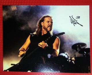 James Hatfield Hand Signed Autographed Photo 8 X 10 Metallica Lead Singer
